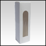 Plain White folding carton box with window. Size 1
