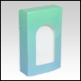 Green Shade design folding carton box with window. Size 0.75