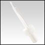 Clear glass dropper with white bulb.Dropper for 1oz-bottle