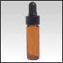 Amber Glass Perfume vials w/Black Dropper.Capacity: 1 dram ( 3.5ml)