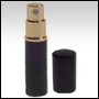 Black metal shell atomizer. Great for gifts or promotions. Capacity: 5ml (1/6oz)