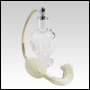 Diva glass bottle with Ivory Bulb sprayer with tassel and silver fitting. Capacity: 1.64oz (46ml)