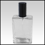 Elegant Glass Bottle with Black Spray Top & Cap.Capacity: 100ml (3.3oz)