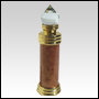 Marble bottle with Crystal Cap with glass applicator.Capacity: Approx 1/3oz (10ml)