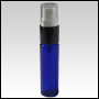 Cobalt Blue Spray Bottle with Black Metal Spray Top.Capacity: 1/3oz (9ml) 