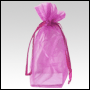 Purple Organza / sheer gusseted gift bag.  Size : 8� tall x 5� wide