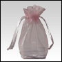 Pink Organza / sheer gusseted gift bag. Size : 6 inches x 4.5 inches�
