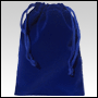 Blue velveteen gift bag / pouch. Size : 5\ tall x 4